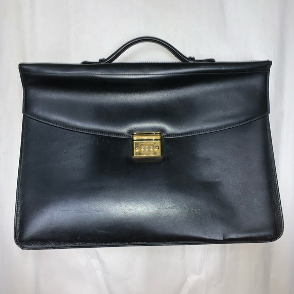 authentic MONT BLANC calfskin leather attac… - Picture 1 of 16